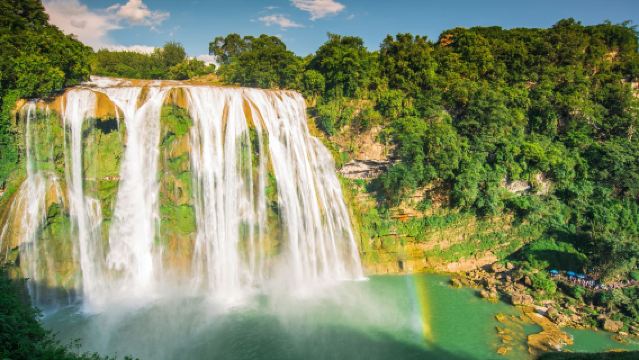 Guizhou Anshun|Air Terjun Huangguoshu + Air Terjun Doupotang + Tarikan Pelancongan Jambatan Tianxing + Tarikan Pelancongan Istana Naga