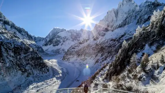 メール・ド・グラス氷河のプライベートガイド付きツアー