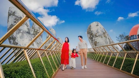 [Option Small Group] Ba Na Hills with Golden Bridge Full-day guided tour: Depart from Danang or Hoi An