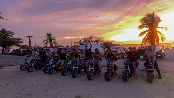 Sunset Island Tour in Aruba on Electric Scooter 