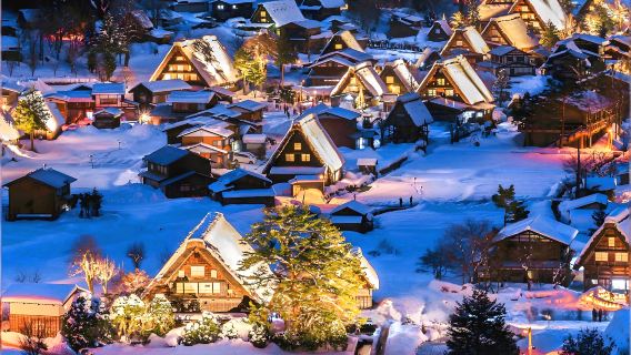 Однодневный тур из Нагои | Экскурсия к объекту Всемирного наследия: деревни Гассё-дзукури в Сиракаве-го и Такаяме