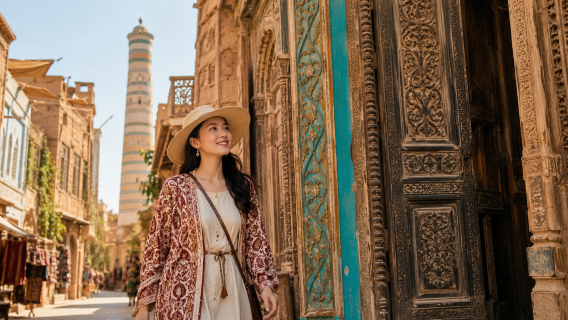 Excursión de un día al casco antiguo de Kashgar, el Jardín de la Concubina Fragante y la Mezquita de Id Kah | Visita guiada con explicaciones profundas en grupo pequeño de la cultura de Asia Central