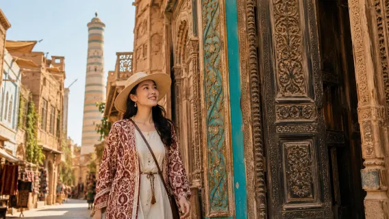1-day tour to ancient city of Kashgar · Xiang Fei Park · Id Kah Mosque | In-depth guided tour of western region culture small group