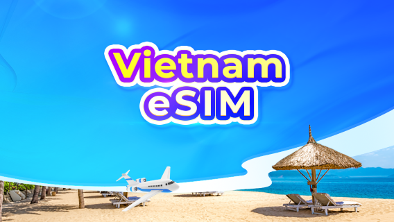Vietnam 5G eSIM | ChatGPT Available | Day Pass/Total Data Package | 24-Hour Billing | QR Code