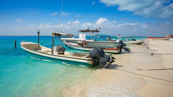 แคนคูน: นั่งเรือคาตามารันที่เกาะอิสลามูเคเรส บาร์เปิด และบุฟเฟ่ต์อาหารกลางวัน