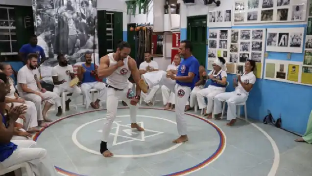 Salvador: Capoeira Class at Mestre Bimba's 1st Ever School.