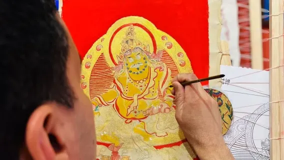 Expérience d'art Thangka classé par l'UNESCO, créez votre propre chef-d'œuvre
