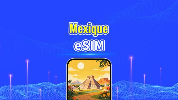 Mexique 5G eSIM | Couverture multi-réseaux | Forfait de données quotidien/total | 1–30 jours | Facturation sur 24 heures | Code QR