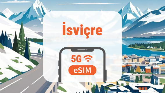 İsviçre 5G eSIM | Çift Şebeke • Tüm AI & TikTok | 1–30 Gün | QR Kod