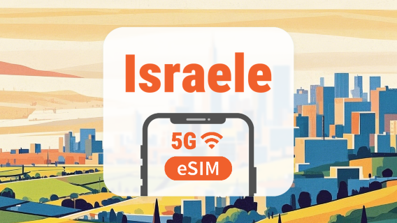 Israele 5G eSIM | Doppia Rete • AI & TikTok | 1–30 Giorni | Codice QR