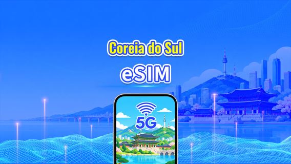 Coreia do Sul 5G eSIM | Rede Dupla | Pacote de dados diário/total | 1–30 dias | Faturação de 24 horas | Código QR