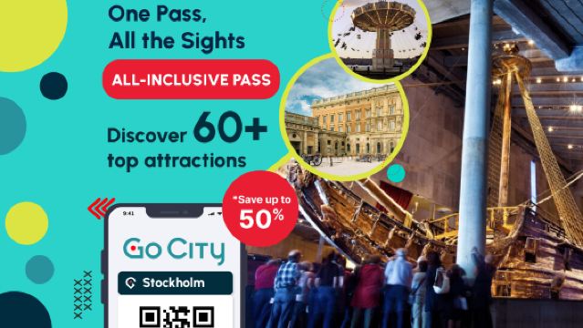 Go City ストックホルム周遊パス【公式直営/70以上の観光スポット/王宮/ヴァーサ博物館付き】ストックホルム・オールインクルーシブ・パス