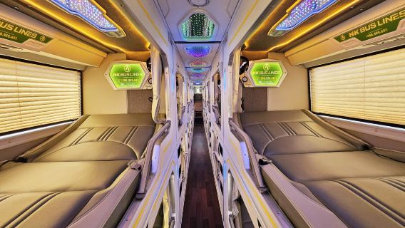 HK Open Tour - Take a VIP Cabin bus from Ninh Binh to Hue, Da Nang and vice versa