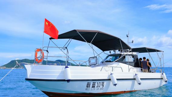 海南三亞出海海釣散客拼團/包船4小時（專業釣魚艇+免費提供魚竿、魚餌、礦泉水、暈船貼）魚獲可免費帶走