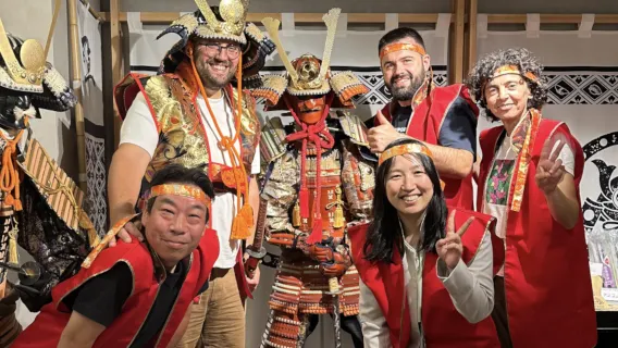 Sushi Making Samurai Experience-Time Travel Sengoku Era @Asakusa