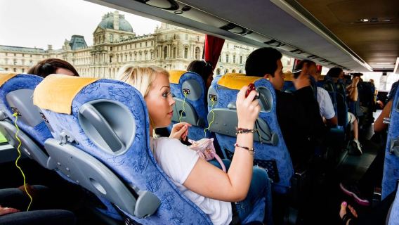 Paris: Audio-Guided Bus Tour & Seine River Cruise