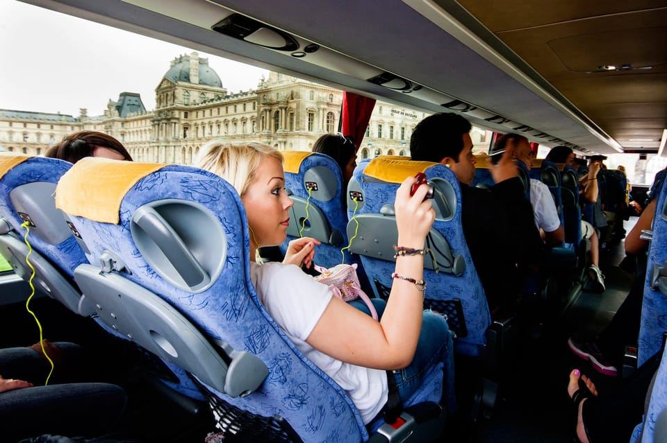 Paris: Audio-Guided Bus Tour & Seine River Cruise