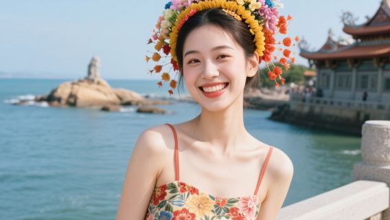 泉州洛伽寺6人團•梧林+永寧古鎮+石獅黃金海岸+蟳埔村接送