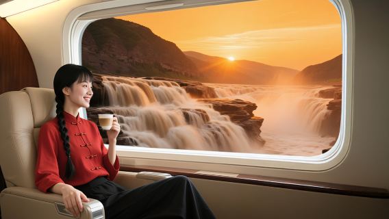 陝西壺口一日遊【全新頭等艙·贈延安火車車站接人·可選8人小團】