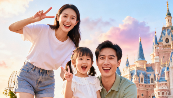 Fotografia di viaggio dello Shanghai Disney Resort[[Foto completamente ritoccate in loco] Fotografie di viaggio e foto genitori-figli, coppia, fidanzate, foto personali di famiglia]