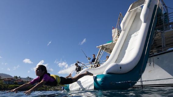 Molokini Crater & Turtle Town Snorkel & Waterslide Adventure