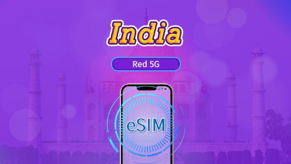 India | eSIM 5G/4G | Pase diario/Paquete total | 24H | 1-30 días | Código QR