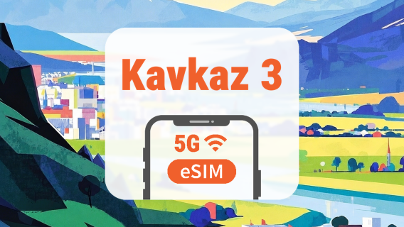 eSIM 5G Caucasus 3 điểm đến | All AI & TikTok | 1–30 ngày | QR Code