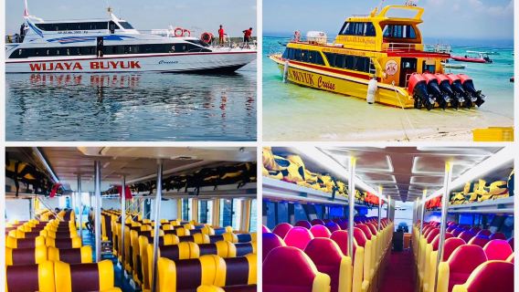 Bootticket voor eenzelfde dag retour met de snelle boot tussen Sanur en Nusa Penida