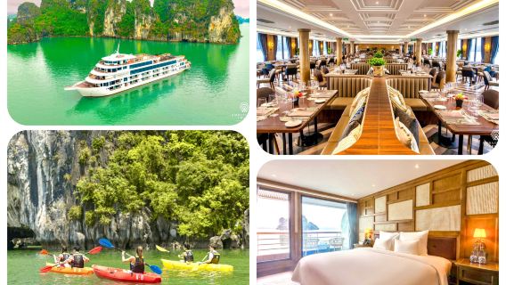 Ambassador Halong Bay Cruise: Luxury Day Tour or 2-Day-1-Night Overnight Option