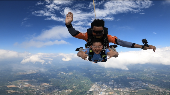 建德千島湖高空跳傘旅拍【杭州千島湖網紅跳傘基地/3300公尺高度/Gopro高清運動相機】