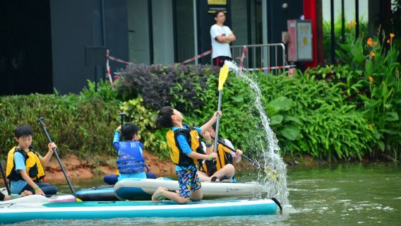 廣東廣州海珠湖槳板/獨木舟體驗【1小時體驗線/3小時環湖線+水上探索海珠湖】