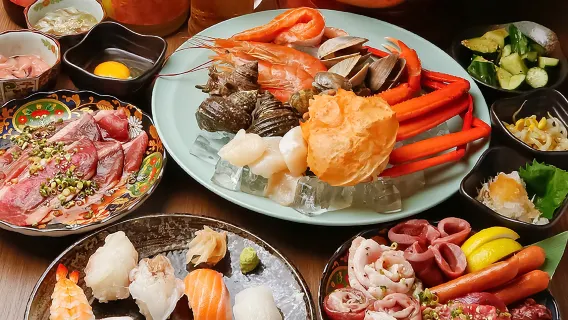 All-you-can-eat sneeuwkrab zeevruchten & Japans zwart-wagyu rundvlees & shabu-shabu & sukiyaki - Umeda Nikusakana