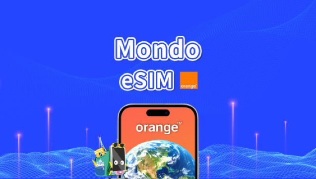 Orange World eSIM | 4G/LTE | Totale 1GB-20GB per 30 giorni | Fatturazione a 24 ore | QR Code