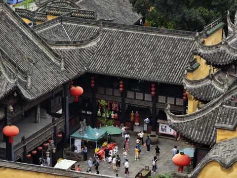 Perjalanan satu hari sewa kendaraan pribadi sejarah budaya Chongqing | Gedung Perkumpulan Huguang, B
