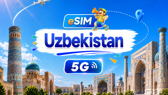 Uzbekistan 5G eSIM | Supports all AI & TikTok | 500MB/day - total 100GB | 1-60 days | 24 hr billing | QR code