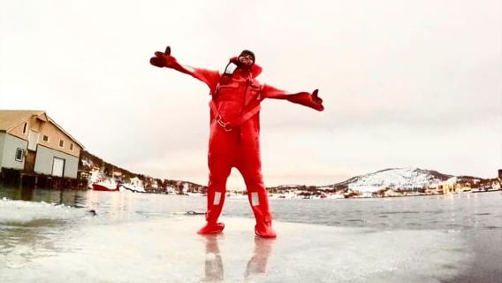 Tromsø: Arctic Fjord Floating in Survival Suit