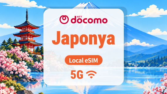 Japonya DOCOMO 5G eSIM | Yerel IP • Tüm AI & TikTok | 1–30 Gün | QR Kod