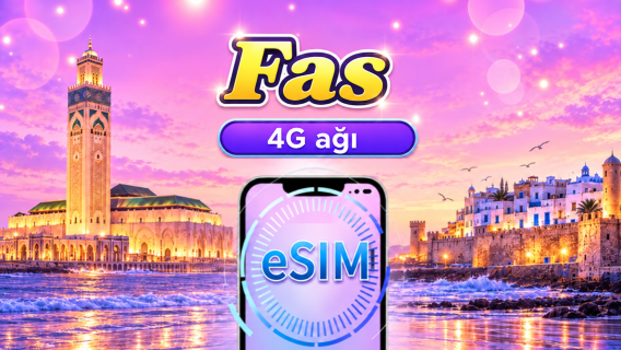 Fas 4G eSIM | ChatGPT Desteği | Günlük Paket / Veri Paketi | 24 Saat Faturalandırma | 1-30 Gün | QR code