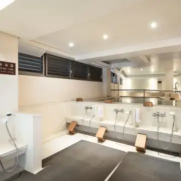 台北北投｜水美温泉会館｜水美大衆露天風呂・プライベート日月湯屋