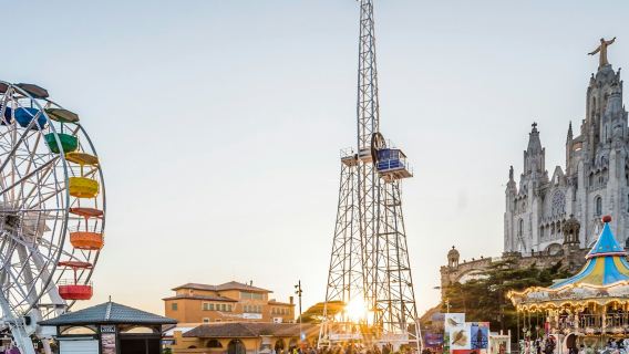 Tibidabo Panoramic Area: Entry + Cuca de Llum & TibiBus Access