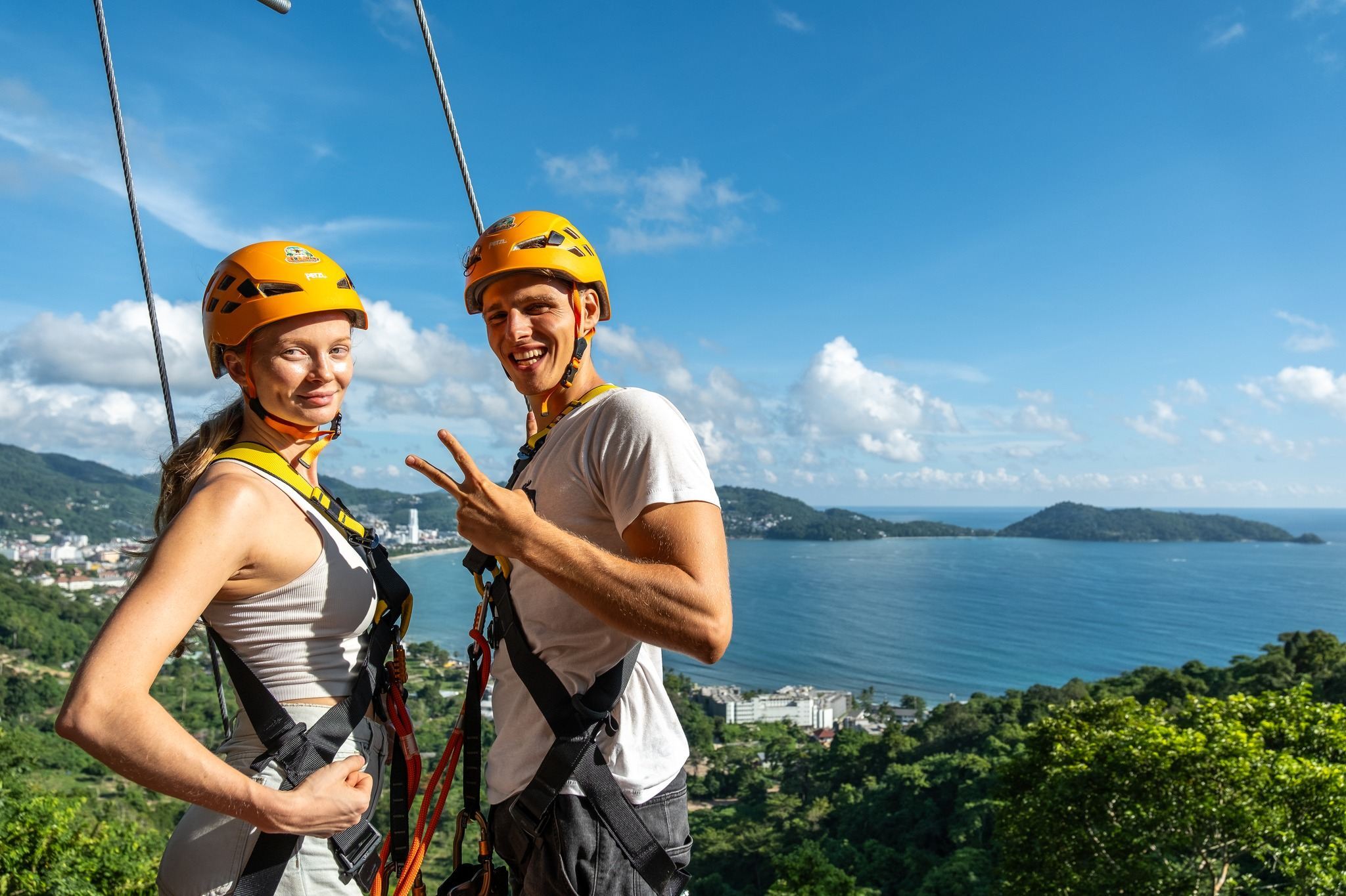 Overlooking Patong: Erawan Patong Seaview Zipline half-day tour|700m Ocean View Zipline Challenge|ATV|Island-wide transfer