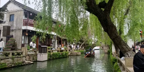 夜遊蘇州周莊純玩跟團1日遊 可選只此周莊演 姑蘇區酒店可接