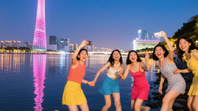 Momen Trip Menara Guangzhou[[Foto langsung tersedia] Foto keluarga, pasangan, sahabat, anak-anak, dan momen trip keluarga dengan fotografer profesional]