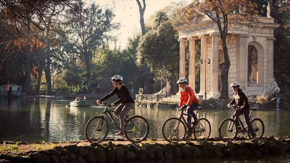 Roma: Tour guidato di un giorno intero in e-bike con pranzo incluso