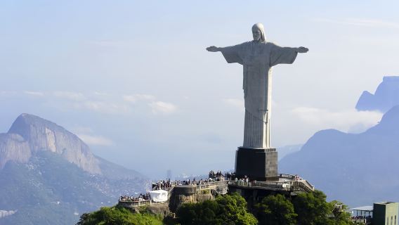 Half-day tour in Rio de Janeiro, Brazil (English-speaking group) | Visit Christ the Redeemer (by minibus)