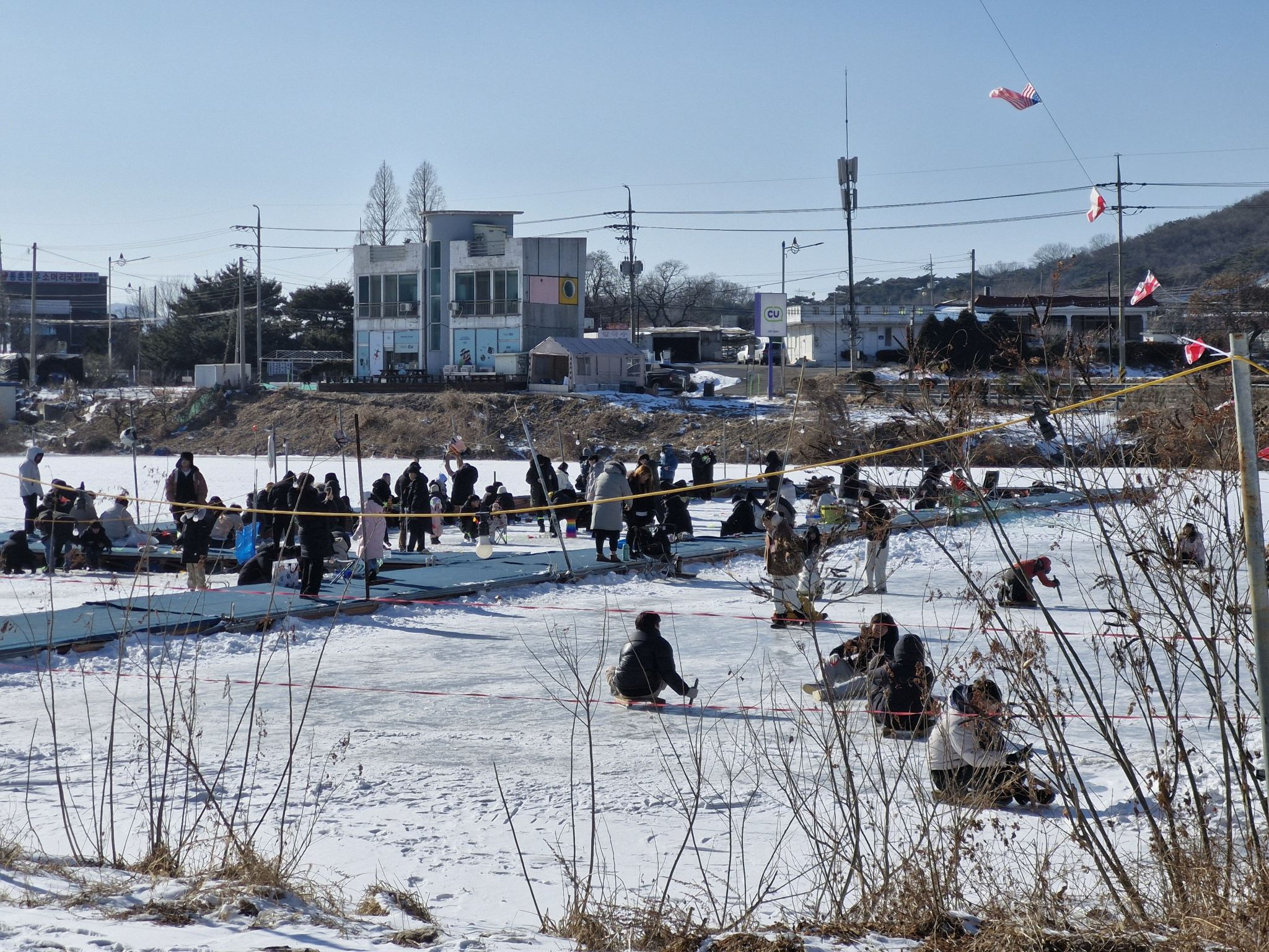 Incheon Gyeonggi Winter Fun Limited Day Tour A: Winter Fishing, Strawberry Picking, Luge, and More