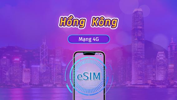 Hồng Kông | 4G eSIM | Gói theo ngày / Gói trọn gói | Thanh toán theo ngày tự nhiên | 1-30 ngày | Mã QR