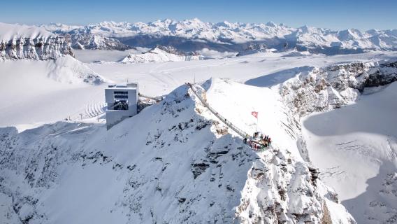 Golden Pass Railway + Glacier 3000 + Lake Geneva [Winter Wonderland Exploration from Lausanne]