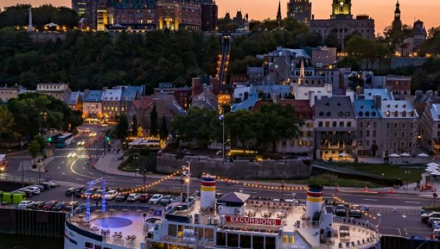 Quebec: Crociera con cena di 5 portate e visita panoramica