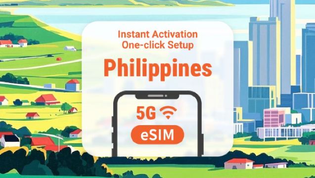 5G eSIM i Filippinerne | 1-30 dages data efter valg | Hurtig aktivering med et klik | QR-kode